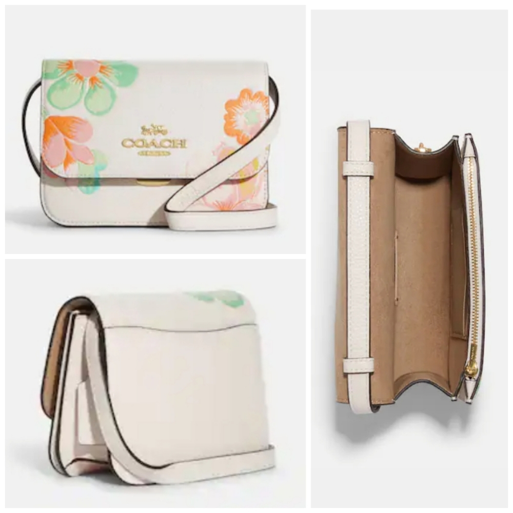 👀50% OFF 👀 NWT‼️ Coach Mini Brynn Crossbody with Dreamy Land Floral Print - Picture 3 of 10